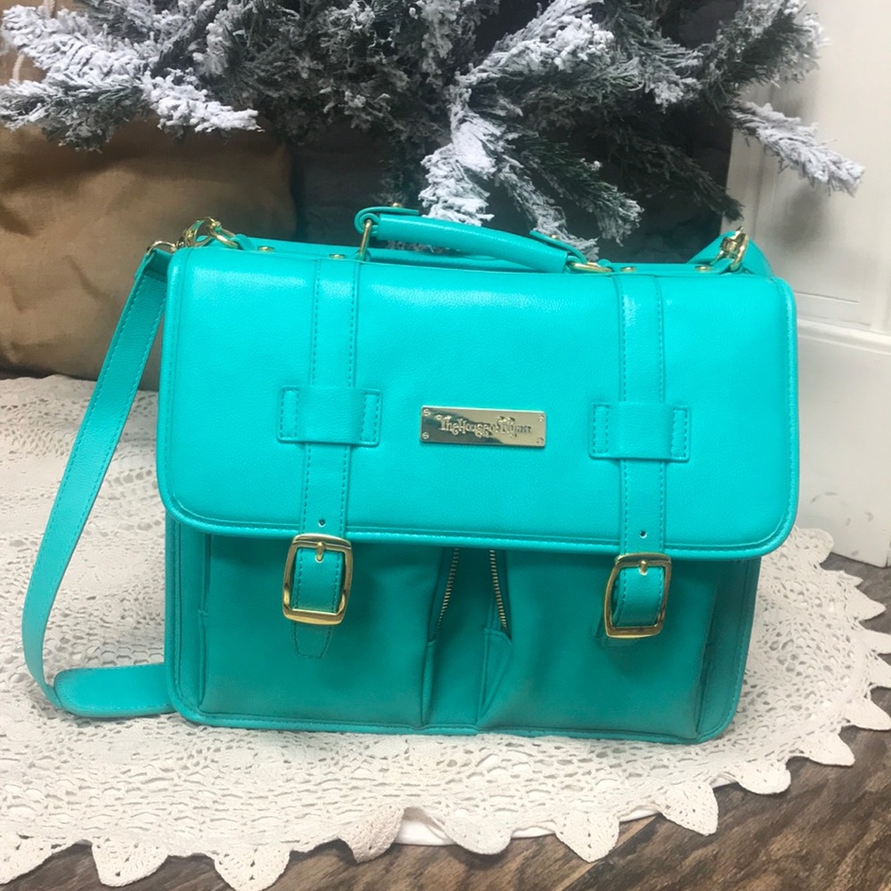 House Of Flynn Camera Bag Satchel Backpack Teal